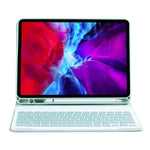 C-11B Étui de protection avec clavier Bluetooth ABS couleur bonbon détachable avec support et fente pour stylet, pour iPad Air 4 / Air 5 / Pro 11 pouces 2022 / 2021 / 2020 / 2018