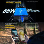 Ulefone Armor 24, téléphone robuste, lecteur d'empreintes digitales latéral, batterie 22 000 mAh, écran 6,78 pouces, Android 14, processeur MediaTek Helio G96 octa-core, réseau : 4G, NFC, Armor 24