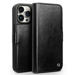 Étui de téléphone QIALINO Classic 103 Buckle en cuir véritable, pour iPhone 17e / 16e, pour iPhone 17 Pro Max, pour iPhone 17 Pro, pour iPhone 17, pour iPhone Air, pour iPhone 15 Pro Max, pour iPhone 15 Plus, pour iPhone 15