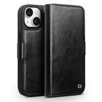 Étui de téléphone QIALINO Classic 103 Buckle en cuir véritable, pour iPhone 17e / 16e, pour iPhone 17 Pro Max, pour iPhone 17 Pro, pour iPhone 17, pour iPhone Air, pour iPhone 15 Pro Max, pour iPhone 15 Plus, pour iPhone 15
