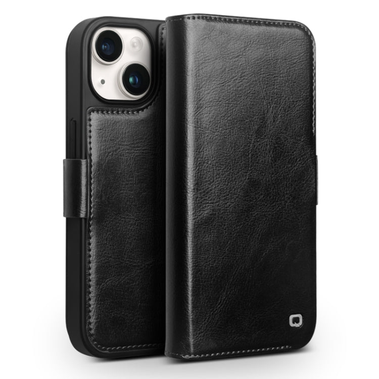 Étui de téléphone QIALINO Classic 103 Buckle en cuir véritable, pour iPhone 17e / 16e, pour iPhone 17 Pro Max, pour iPhone 17 Pro, pour iPhone 17, pour iPhone Air, pour iPhone 15 Pro Max, pour iPhone 15 Plus, pour iPhone 15