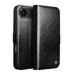 Étui de téléphone QIALINO Classic 103 Buckle en cuir véritable, pour iPhone 17e / 16e, pour iPhone 17 Pro Max, pour iPhone 17 Pro, pour iPhone 17, pour iPhone Air, pour iPhone 15 Pro Max, pour iPhone 15 Plus, pour iPhone 15
