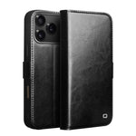 Étui de téléphone QIALINO Classic 103 Buckle en cuir véritable, pour iPhone 17e / 16e, pour iPhone 17 Pro Max, pour iPhone 17 Pro, pour iPhone 17, pour iPhone Air, pour iPhone 15 Pro Max, pour iPhone 15 Plus, pour iPhone 15