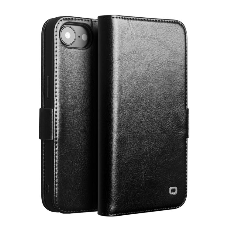 Étui de téléphone QIALINO Classic 103 Buckle en cuir véritable, pour iPhone 17e / 16e, pour iPhone 17 Pro Max, pour iPhone 17 Pro, pour iPhone 17, pour iPhone Air, pour iPhone 15 Pro Max, pour iPhone 15 Plus, pour iPhone 15