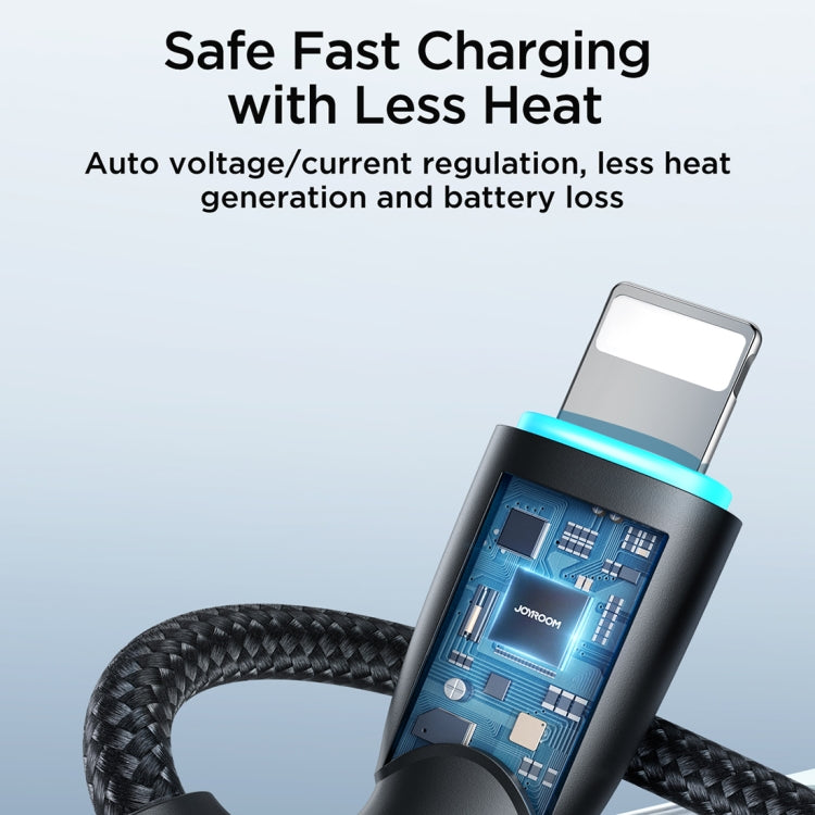Câble de données de charge rapide JOYROOM SA32-CL3 Série Starry 30W USB-C / Type-C vers 8 broches, USB-C / Type-C vers 8 broches