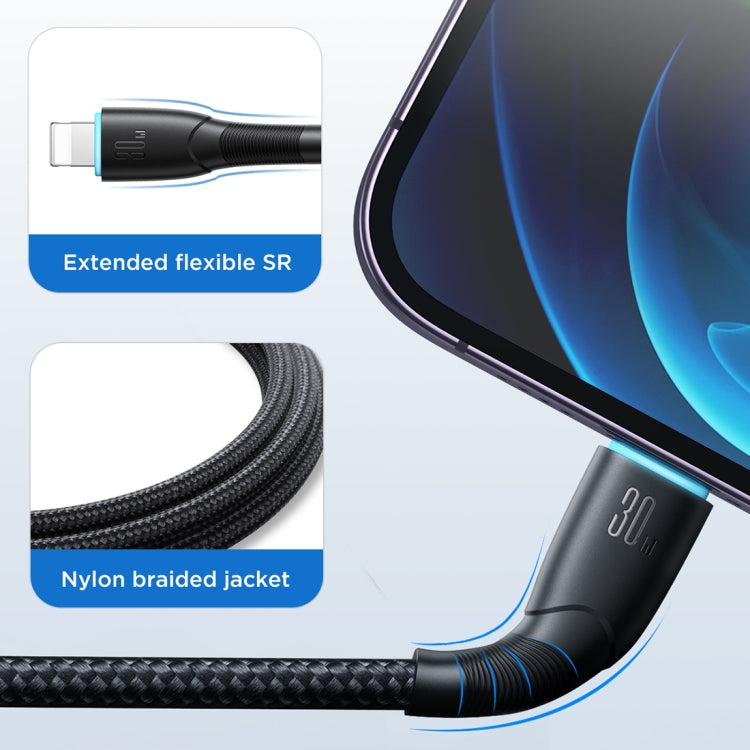 Câble de données de charge rapide JOYROOM SA32-CL3 Série Starry 30W USB-C / Type-C vers 8 broches, USB-C / Type-C vers 8 broches
