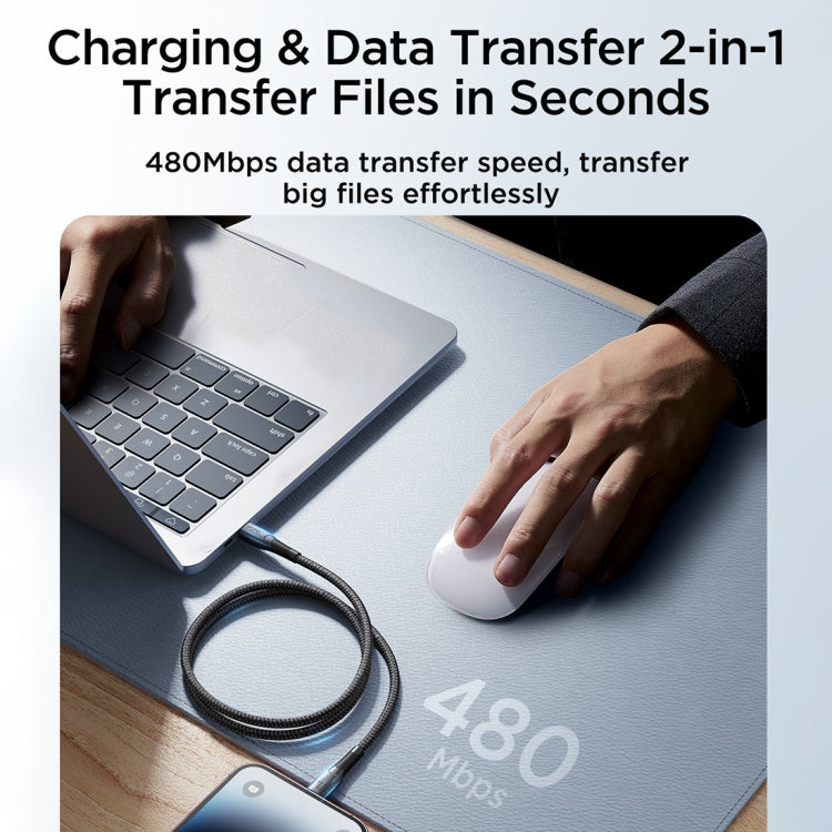 Câble de données de charge rapide JOYROOM SA32-CL3 Série Starry 30W USB-C / Type-C vers 8 broches, USB-C / Type-C vers 8 broches