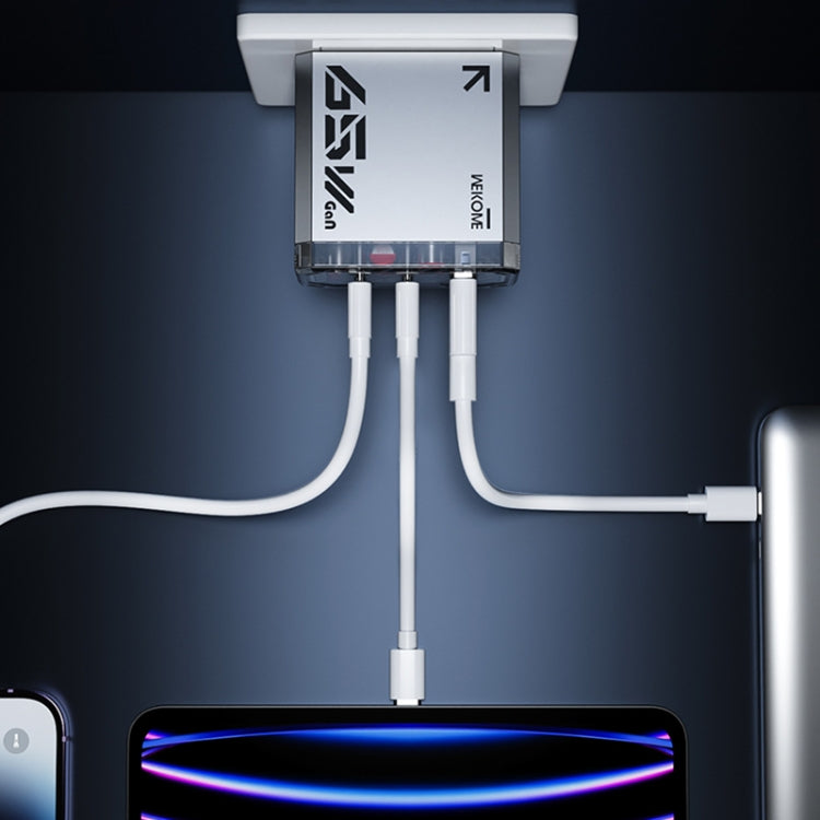 Chargeur GaN série Pioneer WK WP-U156 65W USB+double USB-C/Type-C, WP-U156