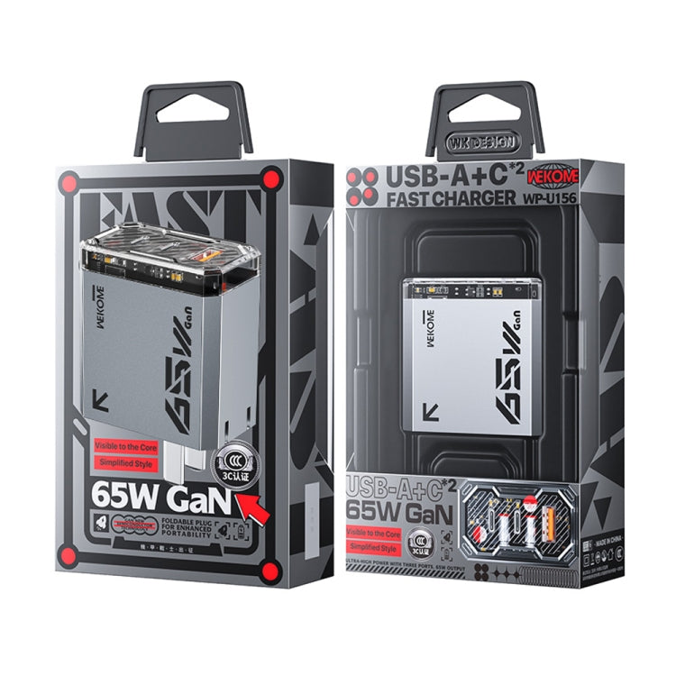 Chargeur GaN série Pioneer WK WP-U156 65W USB+double USB-C/Type-C, WP-U156
