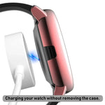 Coque de protection PC électrolytique avec film en verre trempé, pour Samsung Galaxy Watch Active 2 40mm, pour Samsung Galaxy Watch Active 2 44mm