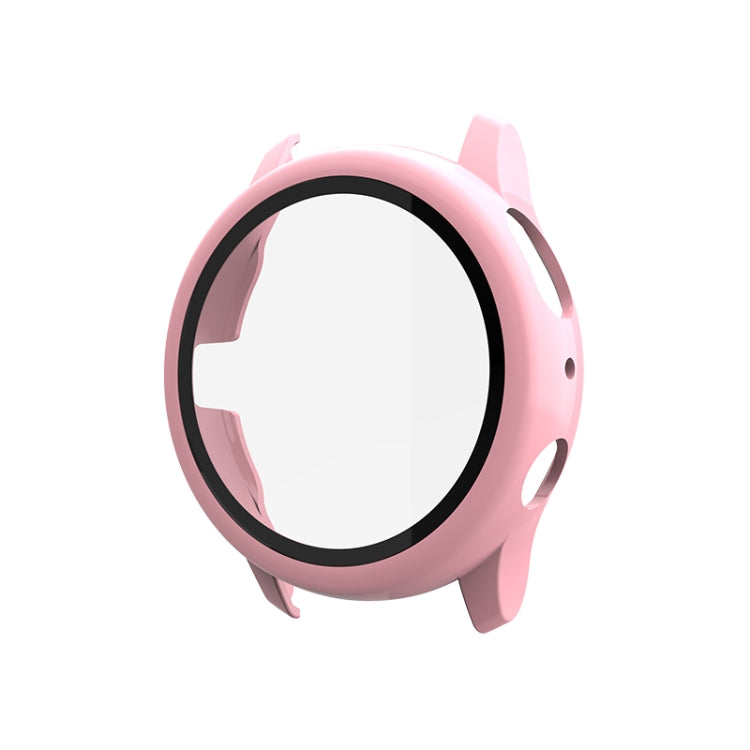 Coque de protection PC avec film en verre trempé, pour Samsung Galaxy Watch Active 2 40mm, pour Samsung Galaxy Watch Active 2 44mm