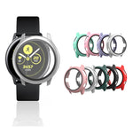 Coque de protection PC avec film en verre trempé, pour Samsung Galaxy Watch Active 2 40mm, pour Samsung Galaxy Watch Active 2 44mm