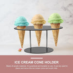 YX035 Présentoir à Cornets de Glace en Acrylique Support de Présentation pour Crèmes Glacées