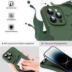 Coque de téléphone antichoc en silicone liquide microfibre, pour iPhone 12, pour iPhone 12 Pro Max, pour iPhone 12 Pro