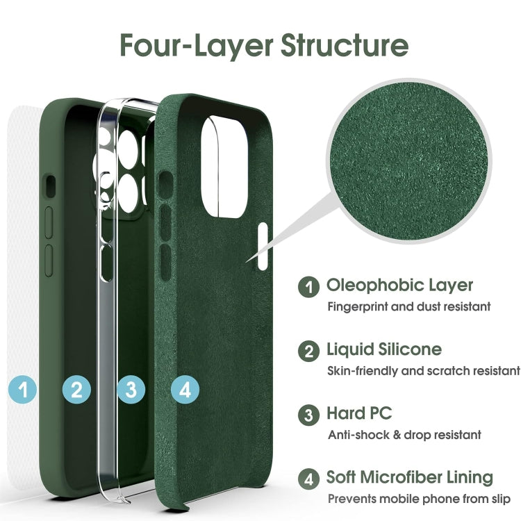 Coque de téléphone antichoc en silicone liquide microfibre, pour iPhone 12, pour iPhone 12 Pro Max, pour iPhone 12 Pro
