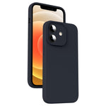 Coque de téléphone antichoc en silicone liquide microfibre, pour iPhone 12, pour iPhone 12 Pro Max, pour iPhone 12 Pro