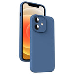 Coque de téléphone antichoc en silicone liquide microfibre, pour iPhone 12, pour iPhone 12 Pro Max, pour iPhone 12 Pro