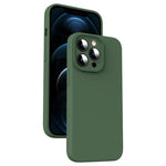 Coque de téléphone antichoc en silicone liquide microfibre, pour iPhone 12, pour iPhone 12 Pro Max, pour iPhone 12 Pro