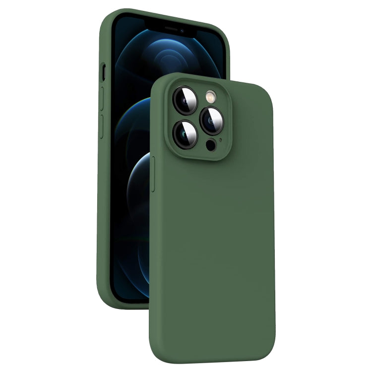 Coque de téléphone antichoc en silicone liquide microfibre, pour iPhone 12, pour iPhone 12 Pro Max, pour iPhone 12 Pro
