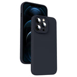 Coque de téléphone antichoc en silicone liquide microfibre, pour iPhone 12, pour iPhone 12 Pro Max, pour iPhone 12 Pro