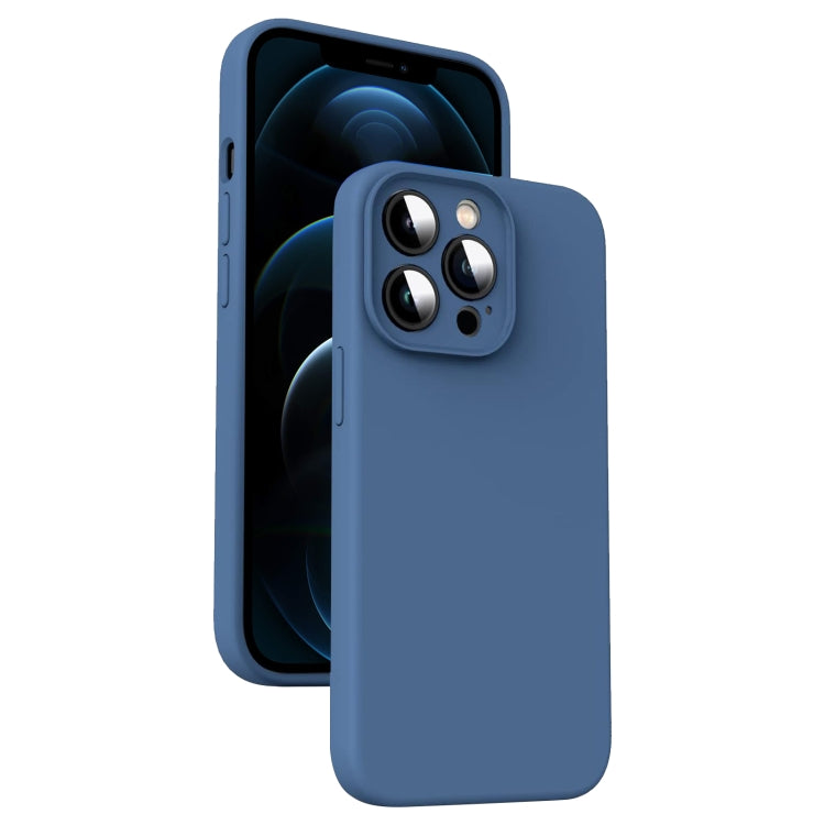 Coque de téléphone antichoc en silicone liquide microfibre, pour iPhone 12, pour iPhone 12 Pro Max, pour iPhone 12 Pro