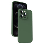 Coque de téléphone antichoc en silicone liquide microfibre, pour iPhone 12, pour iPhone 12 Pro Max, pour iPhone 12 Pro