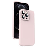 Coque de téléphone antichoc en silicone liquide microfibre, pour iPhone 12, pour iPhone 12 Pro Max, pour iPhone 12 Pro