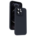 Coque de téléphone antichoc en silicone liquide microfibre, pour iPhone 12, pour iPhone 12 Pro Max, pour iPhone 12 Pro