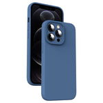Coque de téléphone antichoc en silicone liquide microfibre, pour iPhone 12, pour iPhone 12 Pro Max, pour iPhone 12 Pro