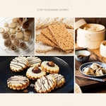 Moule à biscuits en alliage de zinc Outils de cuisine pour pâtisserie, Rond petit, Rond grand, Carré, Cœur, Roue à manche court, Roue à long manche