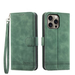 Étui de téléphone en cuir PU hybride TPU Dierfeng Dream Line, Pour iPhone 17 Pro Max, Pour iPhone 17 Pro, Pour iPhone 17, Pour iPhone Air, Pour iPhone 16e, Pour iPhone 16 Pro Max, Pour iPhone 16 Pro, Pour iPhone 16 Plus