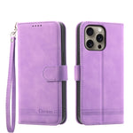 Étui de téléphone en cuir PU hybride TPU Dierfeng Dream Line, Pour iPhone 17 Pro Max, Pour iPhone 17 Pro, Pour iPhone 17, Pour iPhone Air, Pour iPhone 16e, Pour iPhone 16 Pro Max, Pour iPhone 16 Pro, Pour iPhone 16 Plus
