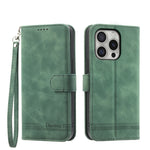Étui de téléphone en cuir PU hybride TPU Dierfeng Dream Line, Pour iPhone 17 Pro Max, Pour iPhone 17 Pro, Pour iPhone 17, Pour iPhone Air, Pour iPhone 16e, Pour iPhone 16 Pro Max, Pour iPhone 16 Pro, Pour iPhone 16 Plus