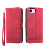 Étui de téléphone en cuir PU hybride TPU Dierfeng Dream Line, Pour iPhone 17 Pro Max, Pour iPhone 17 Pro, Pour iPhone 17, Pour iPhone Air, Pour iPhone 16e, Pour iPhone 16 Pro Max, Pour iPhone 16 Pro, Pour iPhone 16 Plus