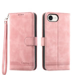 Étui de téléphone en cuir PU hybride TPU Dierfeng Dream Line, Pour iPhone 17 Pro Max, Pour iPhone 17 Pro, Pour iPhone 17, Pour iPhone Air, Pour iPhone 16e, Pour iPhone 16 Pro Max, Pour iPhone 16 Pro, Pour iPhone 16 Plus