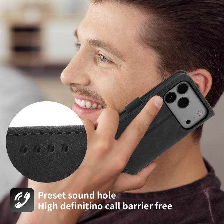 Étui de téléphone en cuir PU hybride TPU Dierfeng Dream Line, Pour iPhone 17 Pro Max, Pour iPhone 17 Pro, Pour iPhone 17, Pour iPhone Air, Pour iPhone 16e, Pour iPhone 16 Pro Max, Pour iPhone 16 Pro, Pour iPhone 16 Plus