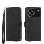 Étui de téléphone en cuir PU hybride TPU Dierfeng Dream Line, Pour iPhone 17 Pro Max, Pour iPhone 17 Pro, Pour iPhone 17, Pour iPhone Air, Pour iPhone 16e, Pour iPhone 16 Pro Max, Pour iPhone 16 Pro, Pour iPhone 16 Plus