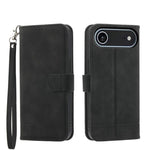 Étui de téléphone en cuir PU hybride TPU Dierfeng Dream Line, Pour iPhone 17 Pro Max, Pour iPhone 17 Pro, Pour iPhone 17, Pour iPhone Air, Pour iPhone 16e, Pour iPhone 16 Pro Max, Pour iPhone 16 Pro, Pour iPhone 16 Plus