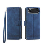 Étui de téléphone en cuir PU hybride TPU Dierfeng Dream Line, Pour iPhone 17 Pro Max, Pour iPhone 17 Pro, Pour iPhone 17, Pour iPhone Air, Pour iPhone 16e, Pour iPhone 16 Pro Max, Pour iPhone 16 Pro, Pour iPhone 16 Plus