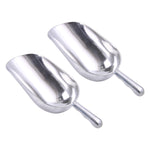 2 PCS Pelle multifonction en acier inoxydable, pelle à glace en alliage d'aluminium, pelle à thé alimentaire, cuillère à thé, M