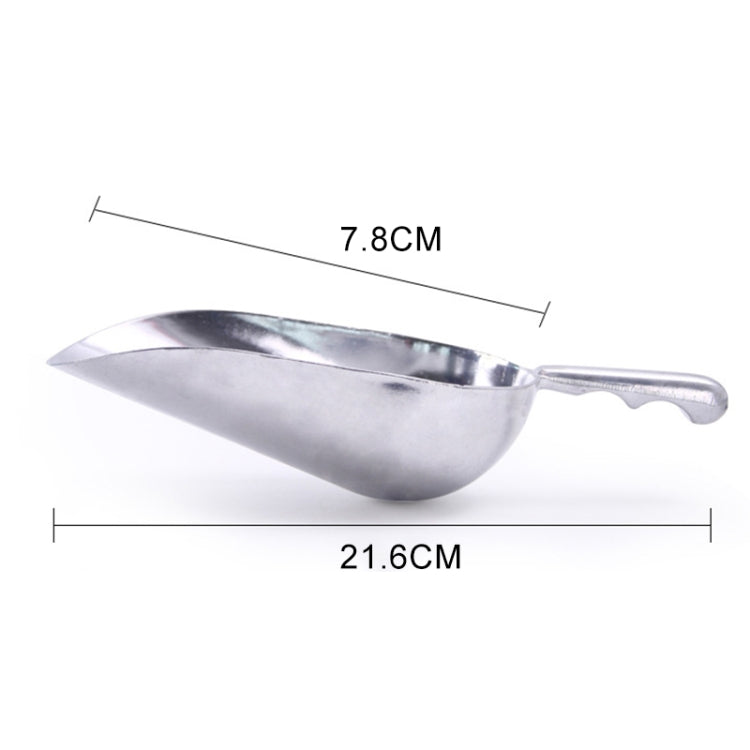 2 PCS Pelle multifonction en acier inoxydable, pelle à glace en alliage d'aluminium, pelle à thé alimentaire, cuillère à thé, M