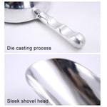 2 PCS Pelle multifonction en acier inoxydable, pelle à glace en alliage d'aluminium, pelle à thé alimentaire, cuillère à thé, M