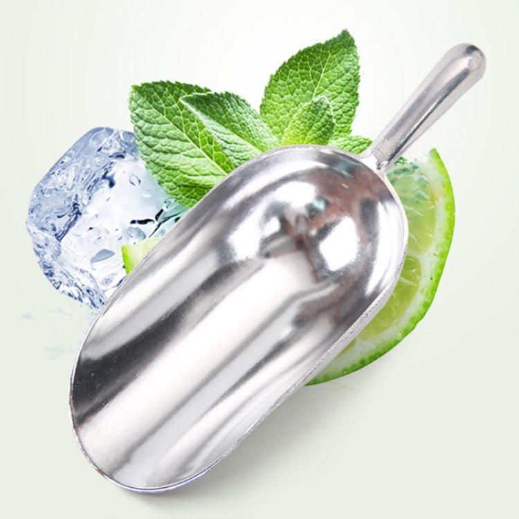 2 PCS Pelle multifonction en acier inoxydable, pelle à glace en alliage d'aluminium, pelle à thé alimentaire, cuillère à thé, M