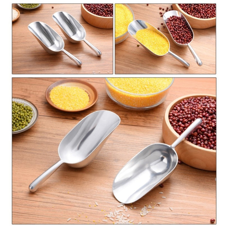 2 PCS Pelle multifonction en acier inoxydable, pelle à glace en alliage d'aluminium, pelle à thé alimentaire, cuillère à thé, M