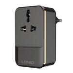 Chargeur de voyage multifonction LDNIO SC1205 avec prise universelle + USB QC3.0 + interfaces USB, prise EU