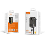 Chargeur de voyage multifonction LDNIO SC1205 avec prise universelle + USB QC3.0 + interfaces USB, prise EU