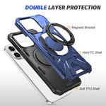 Coque de téléphone MagSafe magnétique antichoc avec anneau de support, pour iPhone 14 Plus, pour iPhone 14/13, pour iPhone 14 Pro, pour iPhone 14 Pro Max, pour iPhone 13 Pro Max, pour iPhone 13 Pro