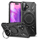 Coque de Téléphone Magnétique Antichoc MagSafe avec Support Bague, Pour iPhone 16 Plus, Pour iPhone 16, Pour iPhone 15 Pro Max, Pour iPhone 15 Pro, Pour iPhone 15 Plus, Pour iPhone 15