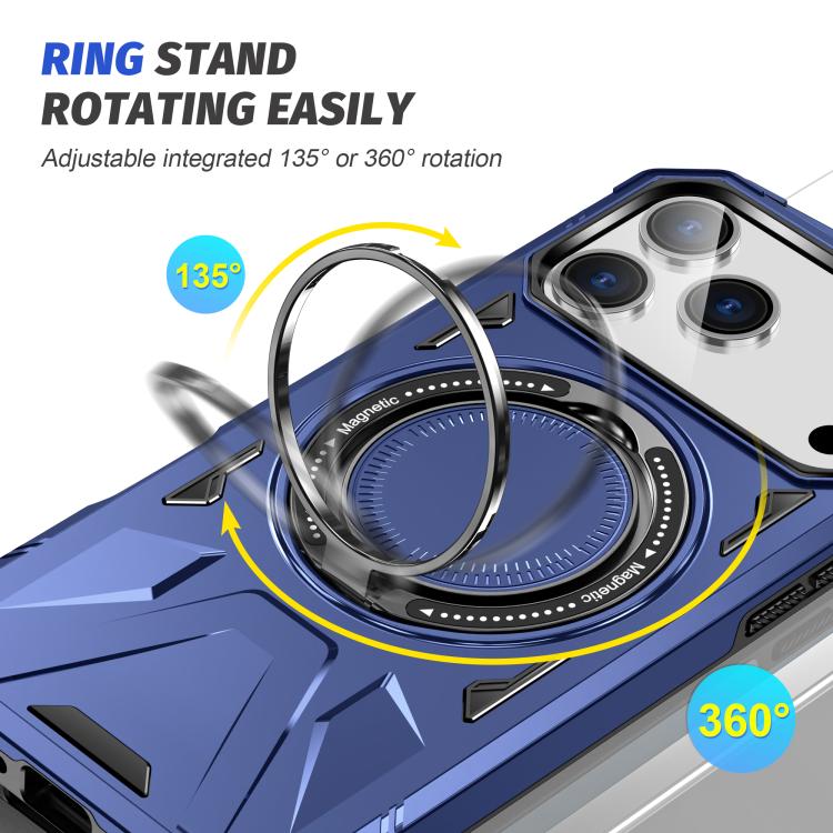 Coque de téléphone antichoc magnétique MagSafe avec anneau de support, Pour iPhone 17 Pro Max, Pour iPhone 17 Pro, Pour iPhone 17, Pour iPhone Air, Pour iPhone 16 Pro Max, Pour iPhone 16 Pro