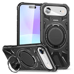 Coque de téléphone antichoc magnétique MagSafe avec anneau de support, Pour iPhone 17 Pro Max, Pour iPhone 17 Pro, Pour iPhone 17, Pour iPhone Air, Pour iPhone 16 Pro Max, Pour iPhone 16 Pro